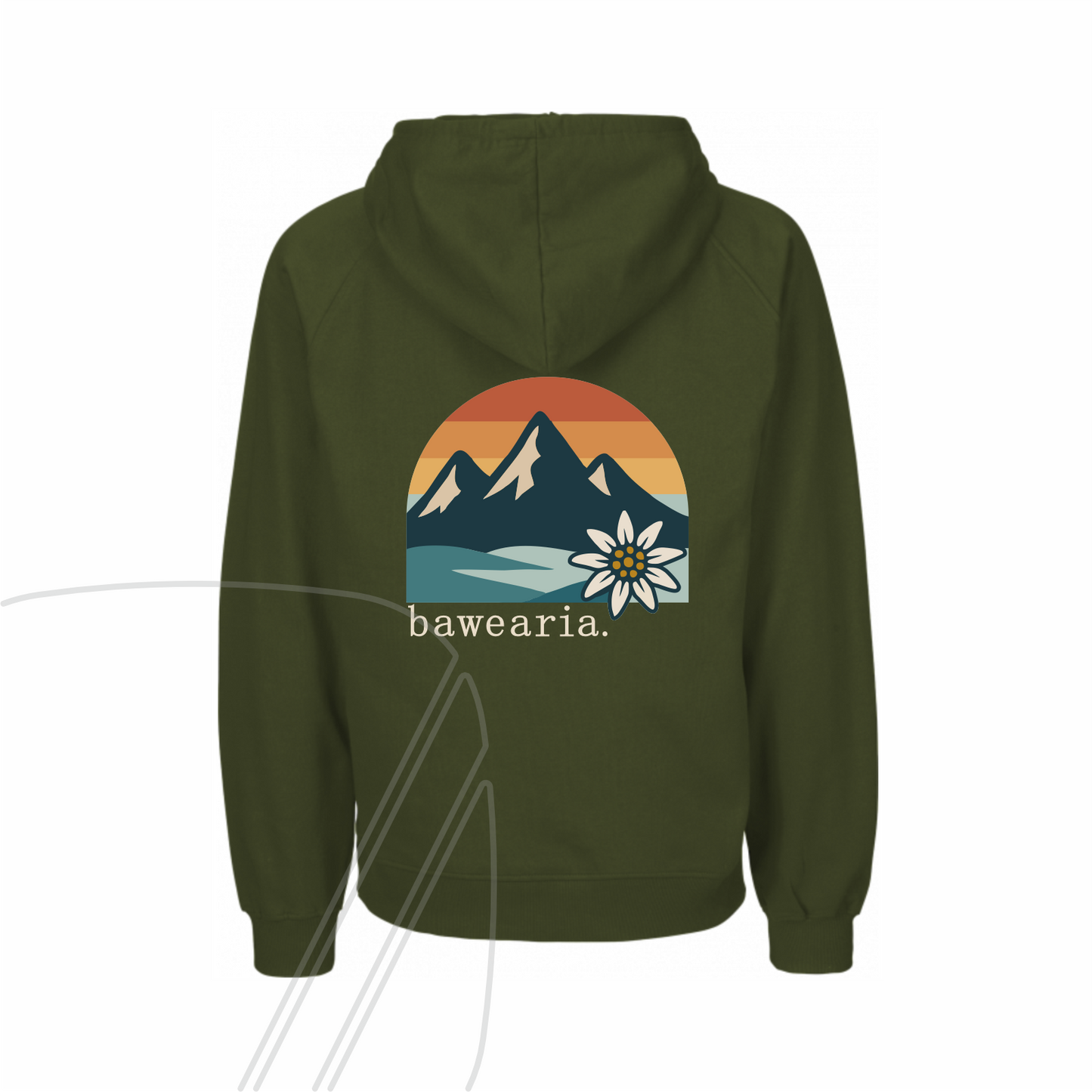 Unisex Hoodie - bawearia. Bergliebe