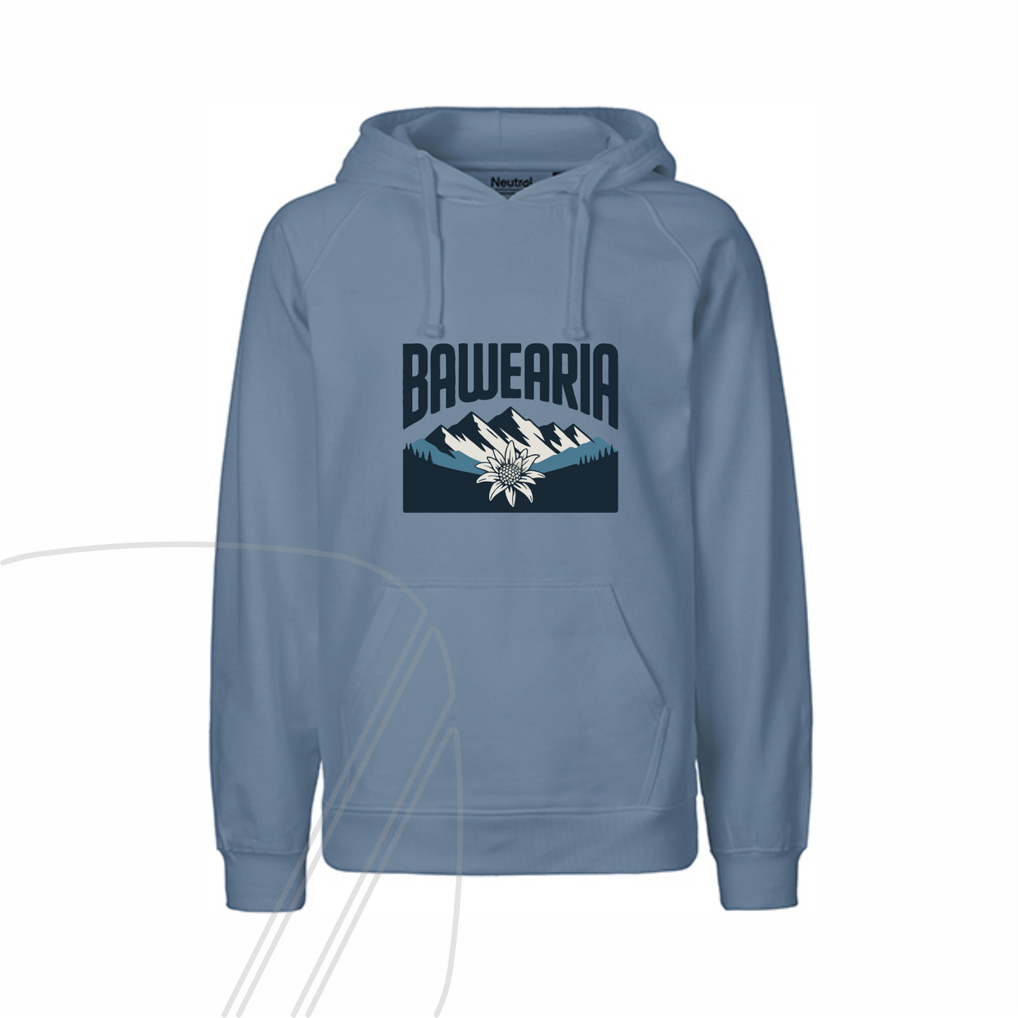 Unisex Hoodie - bawearia. Edelweiß