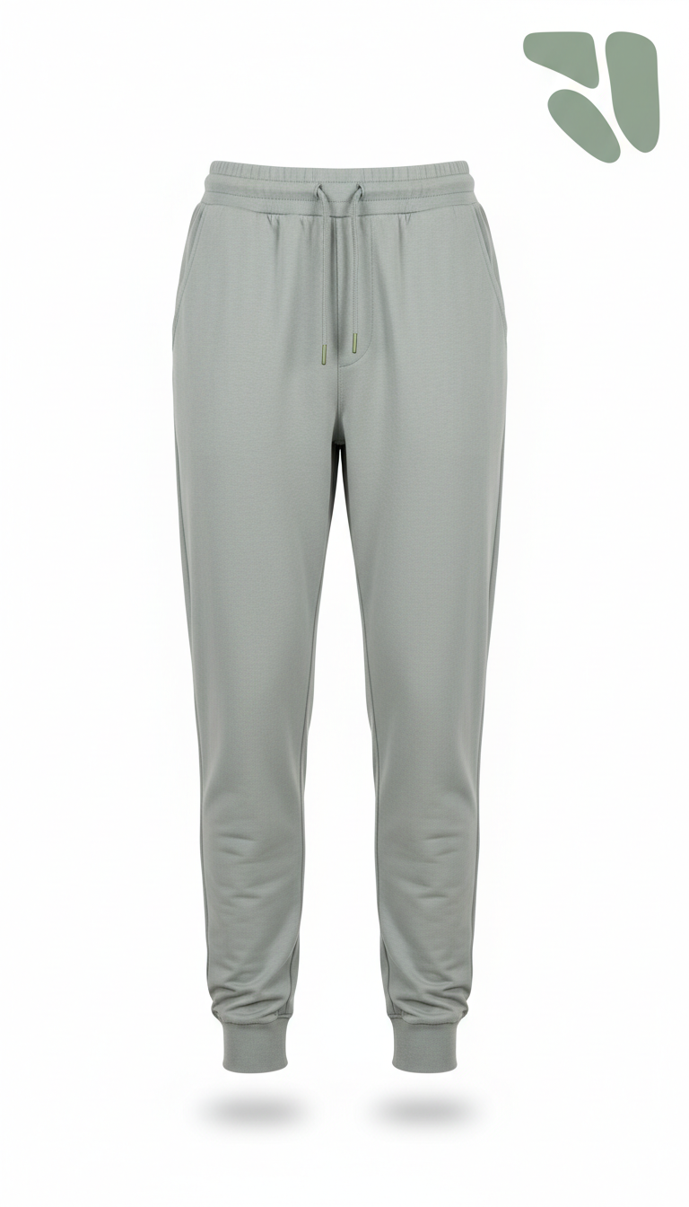 Freizeit-Jogpants in Nebelgrau, moderner Schnitt