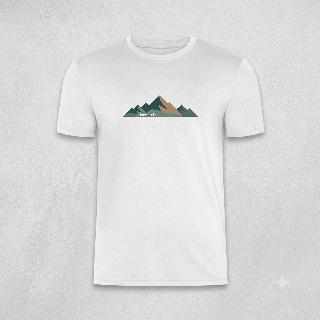 Sommer-Must-have: Unser Berg-Motiv in strahlendem Weiß 🏔️☀️
