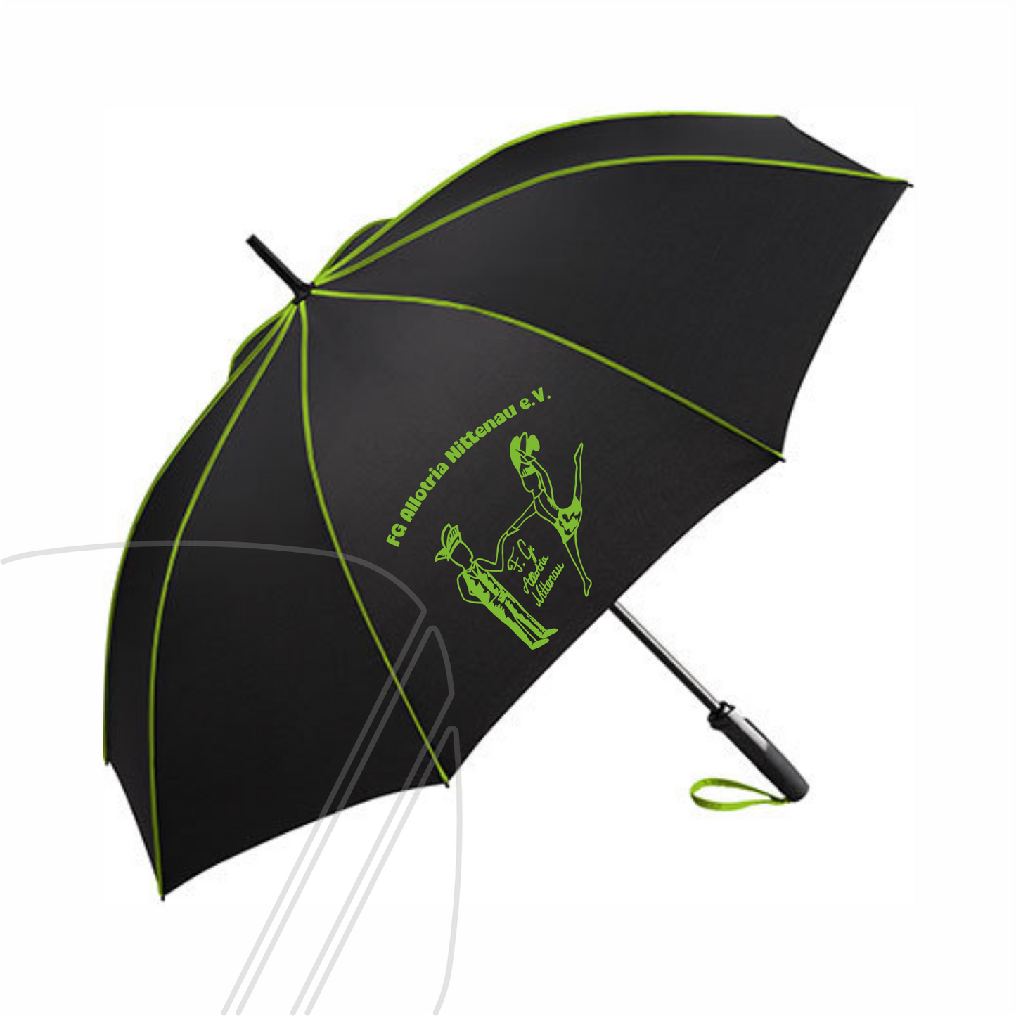 FG Allotria Nittenau Schirm schwarz/lime