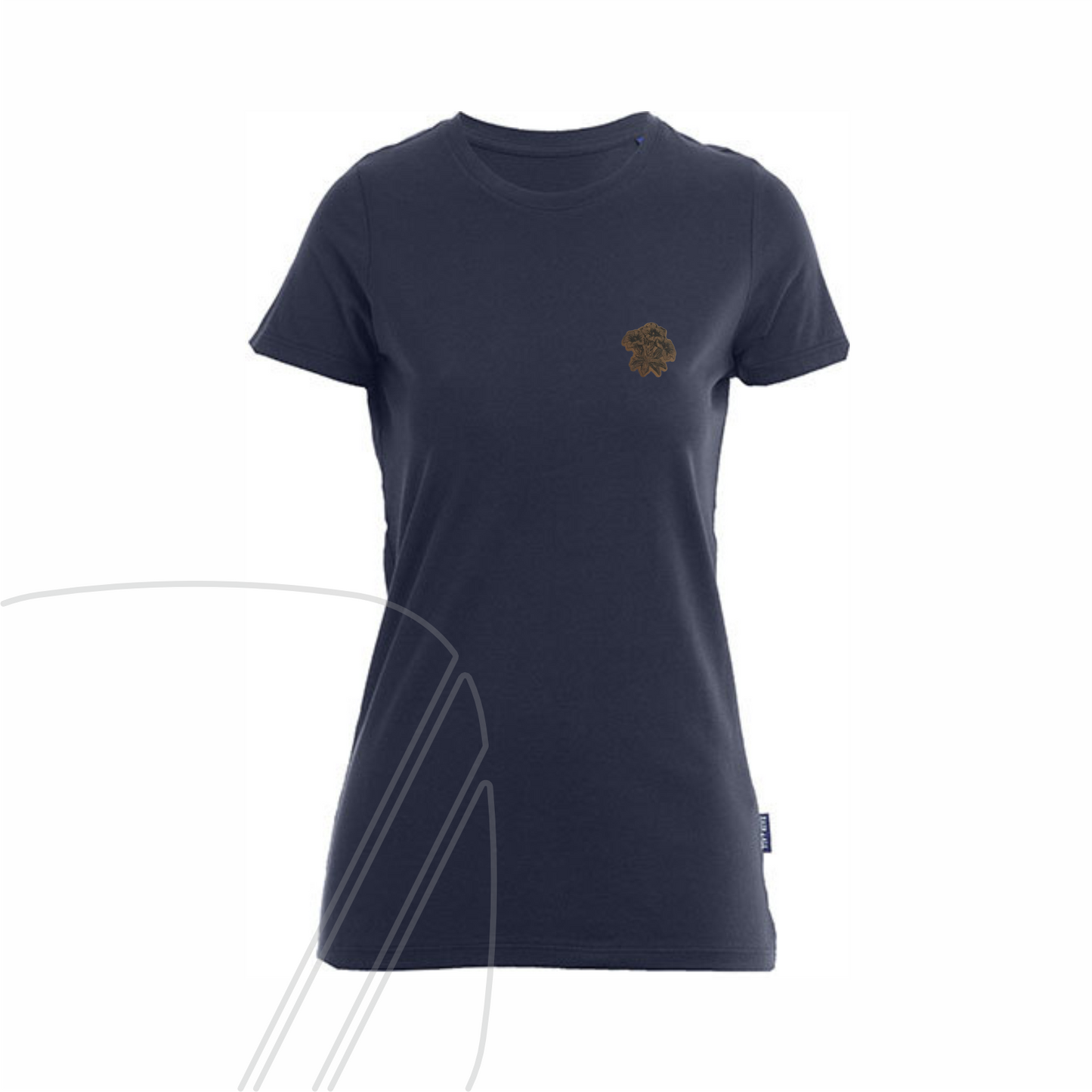 BV Enzian Steinsberg Damen T-Shirt mit Lederpatch