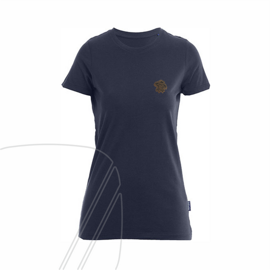 BV Enzian Steinsberg Damen T-Shirt mit Lederpatch
