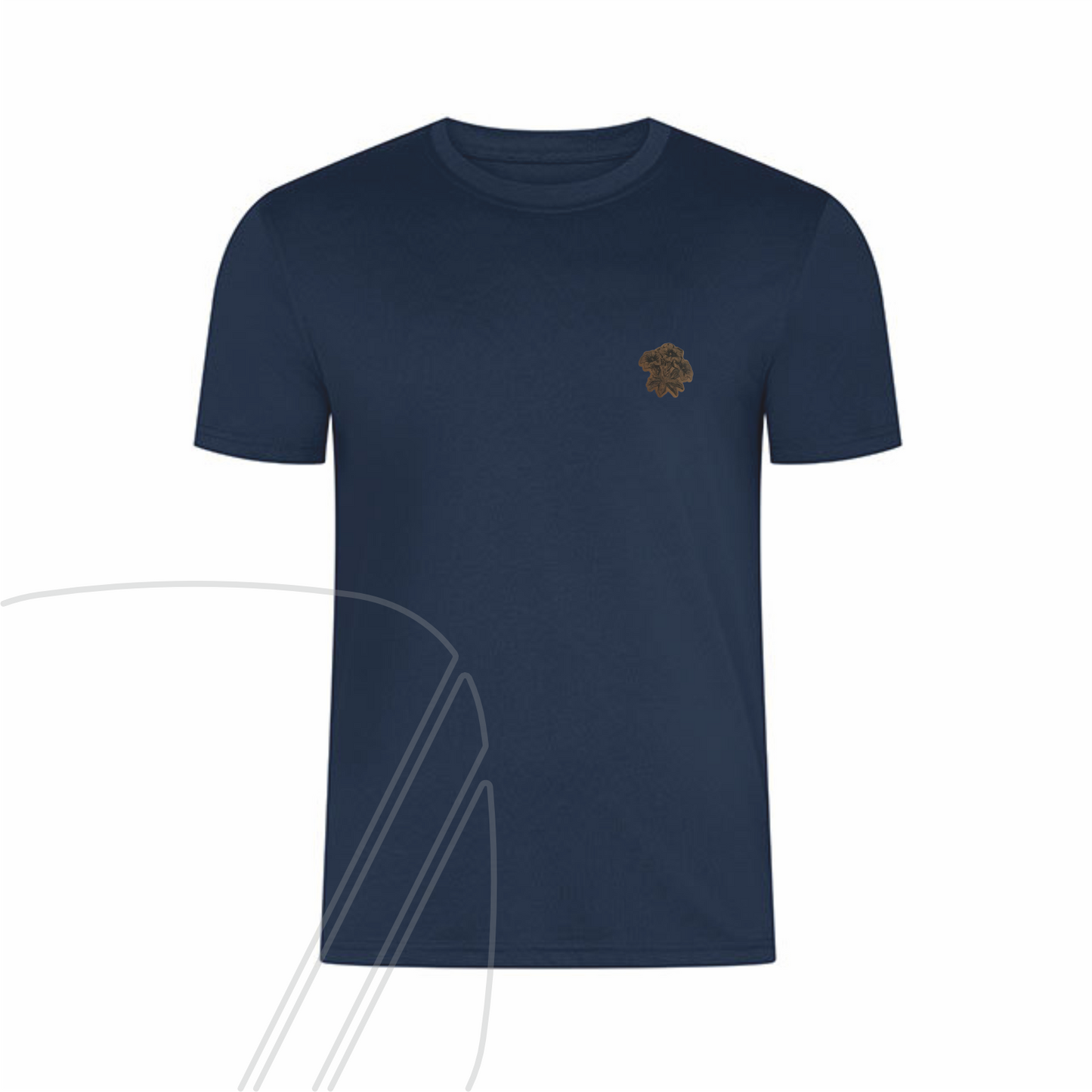 BV Enzian Steinsberg Herren T-Shirt mit Lederpatch