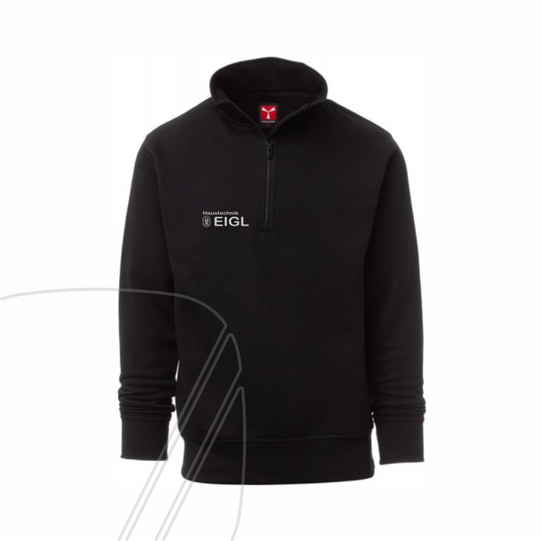 EIGL Haustechnik Herren Sweatshirt mit Reisverschluss