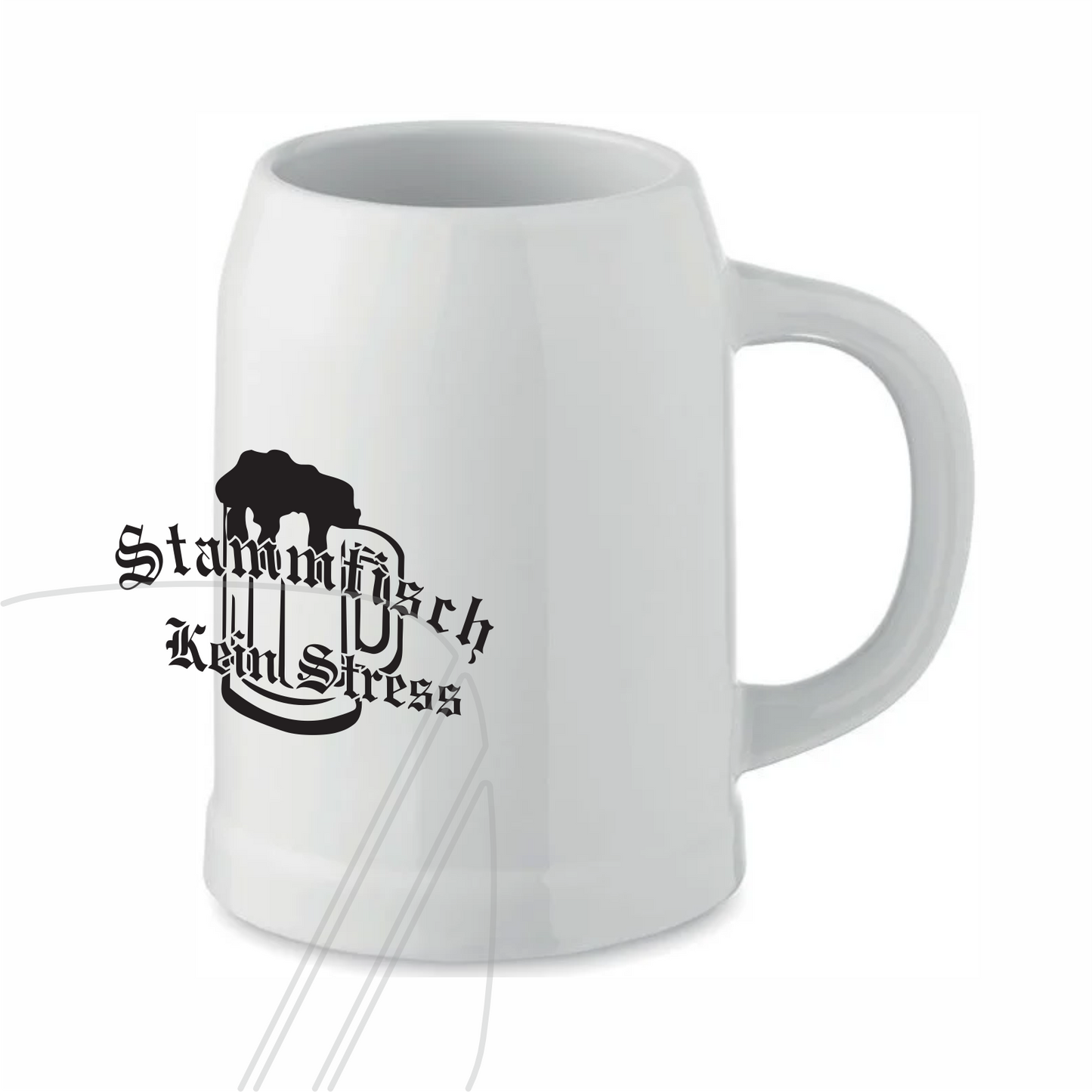 Stammtisch Kein Stress Bierkrug