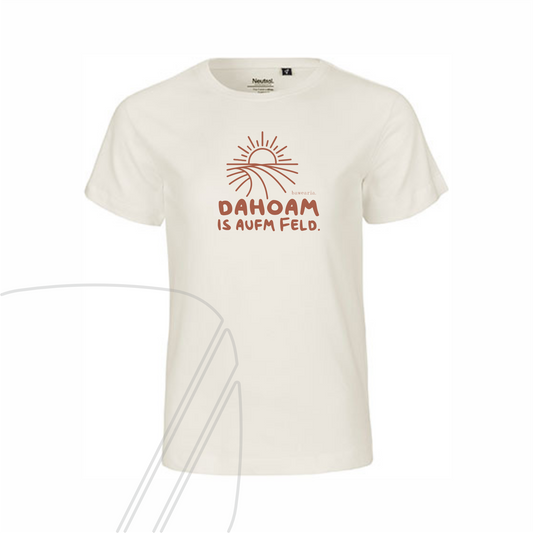 Kinder Shirt - Dahoam is aufn Feld
