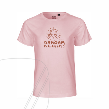 Kinder Shirt - bawearia. Dahoam is aufm Feld