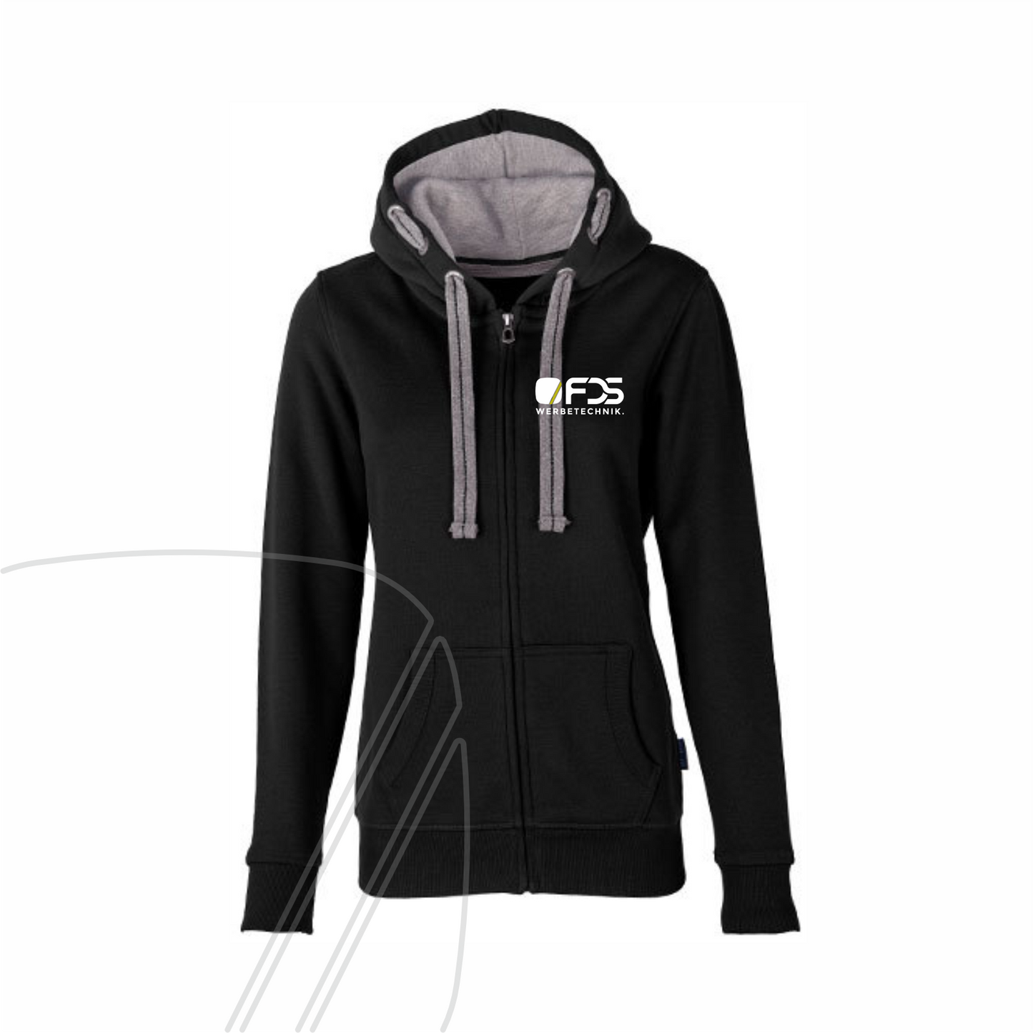 Muster Damen Zip-Hoodie