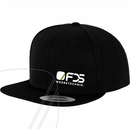 Muster Snapback Cap - gerader Schirm.