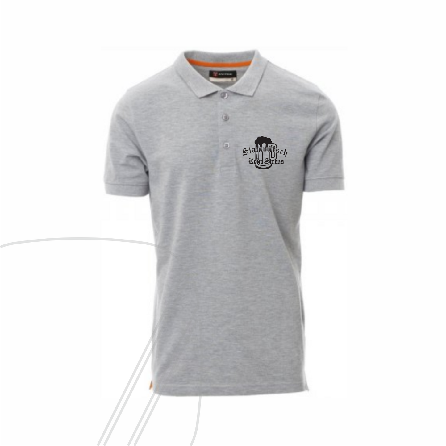 Stammtisch Kein Stress Herren Poloshirt