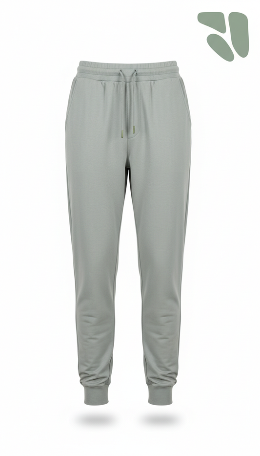 Freizeit-Jogpants in Nebelgrau, moderner Schnitt