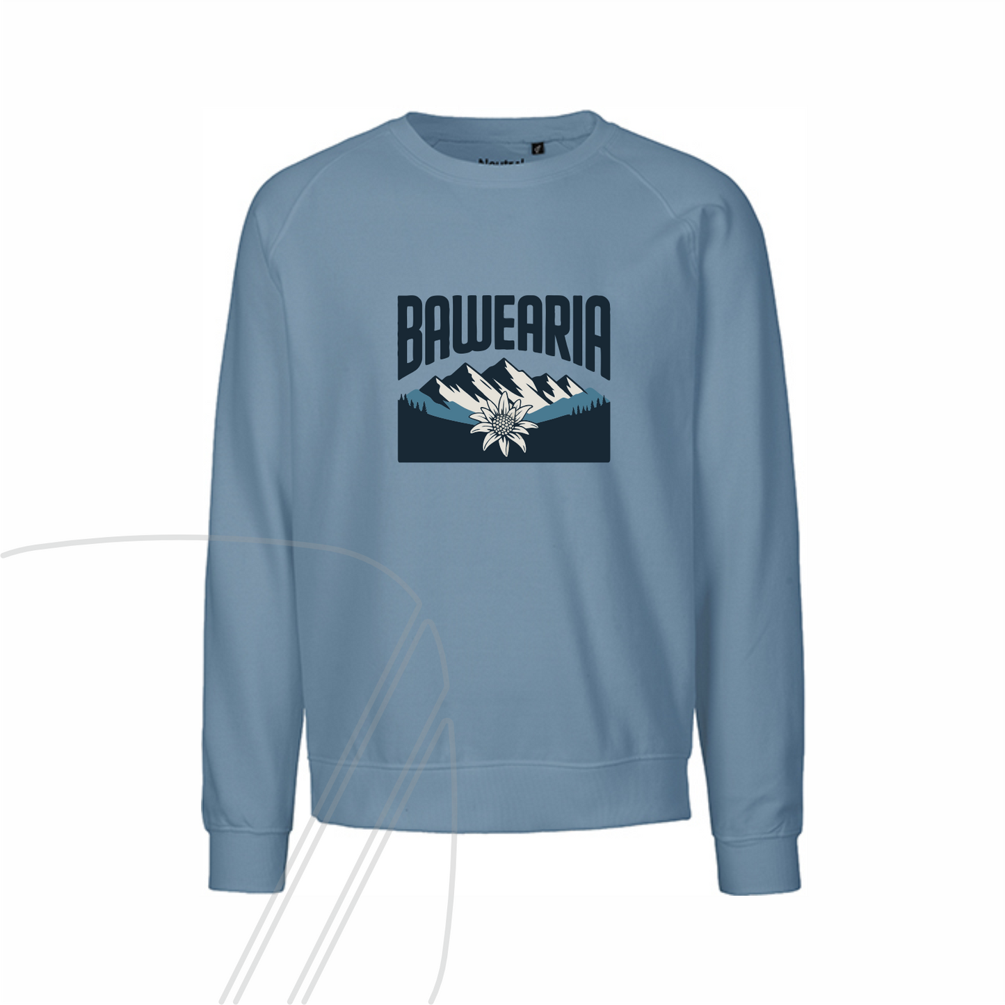 Unisex Sweater - bawearia. Edelweiß